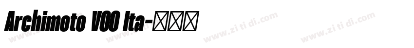 Archimoto V00 Ita字体转换